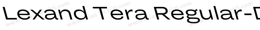 Lexand Tera Regular字体转换
